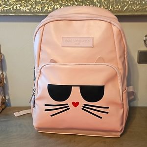 Karl Lagerfeld cat face bookbag